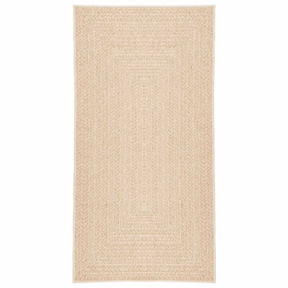vidaXL Rug ZIZUR Beige 80x150 cm Jute Look Indoor and Outdoor