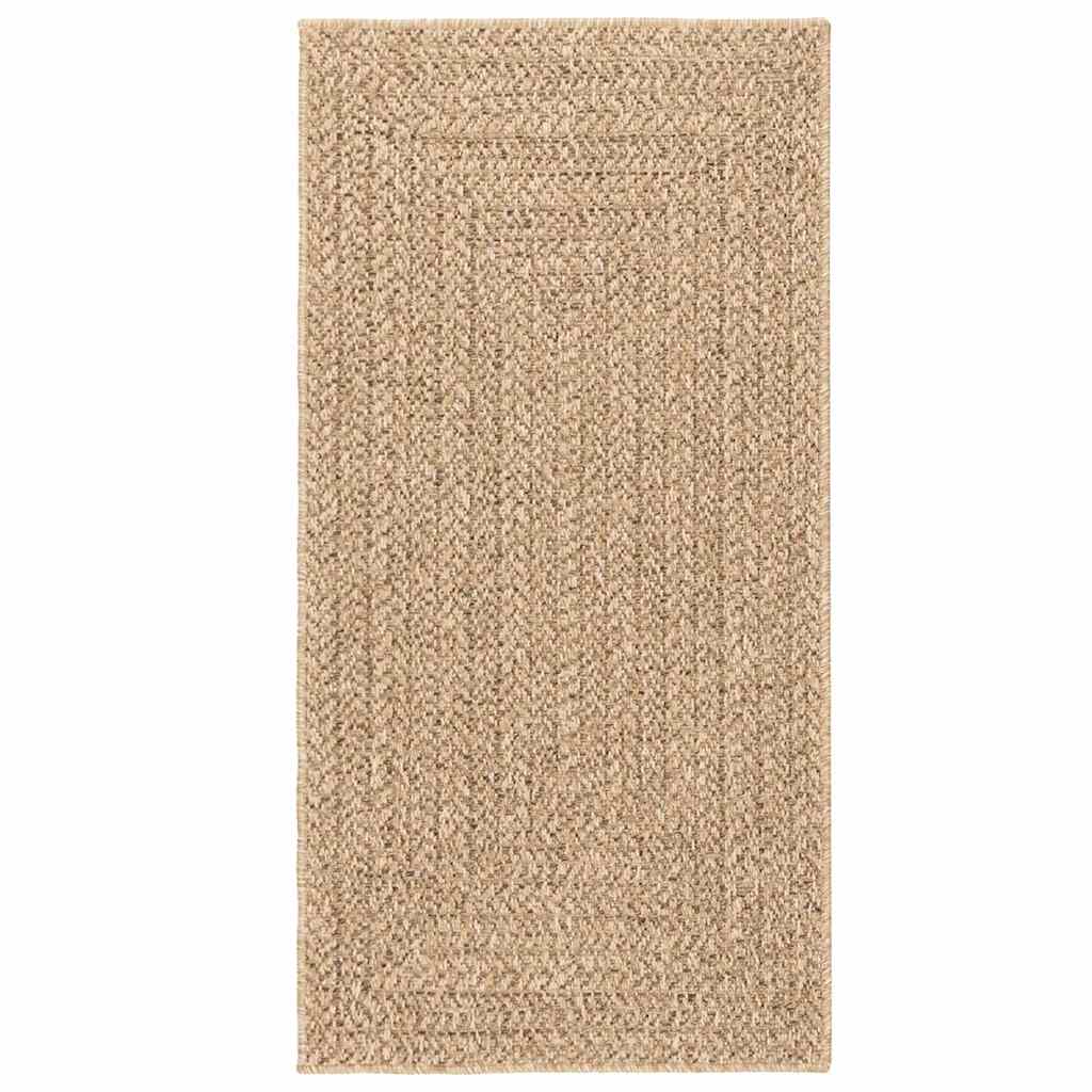 vidaXL Rug ZIZUR Beige 80x250 cm Jute Look Indoor and Outdoor