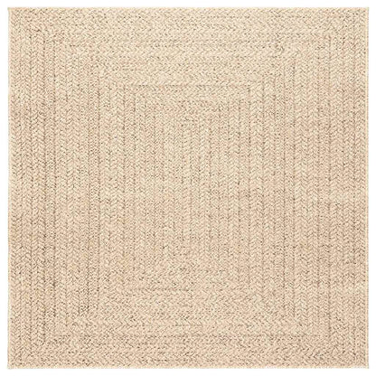 vidaXL Rug ZIZUR Beige 120x120 cm Jute Look Indoor and Outdoor