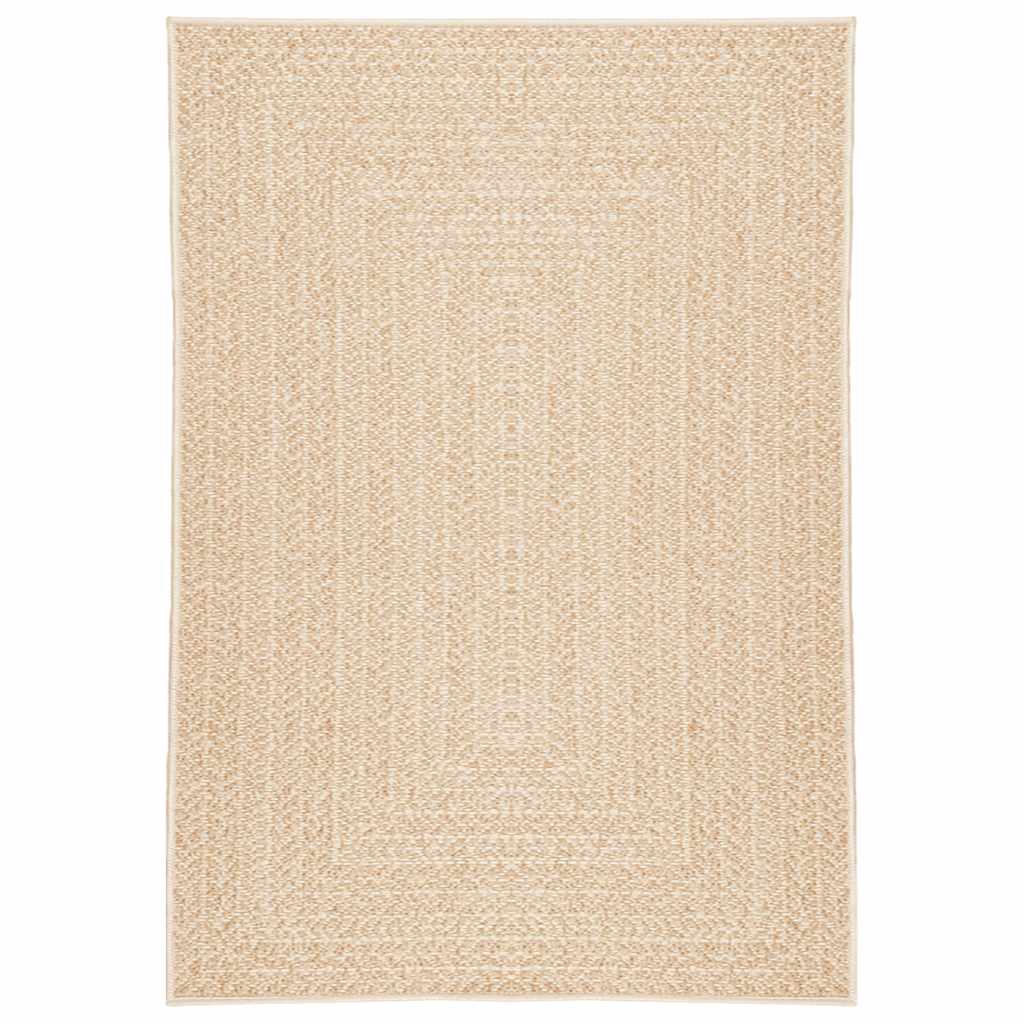 vidaXL Rug ZIZUR Beige 140x200 cm Jute Look Indoor and Outdoor