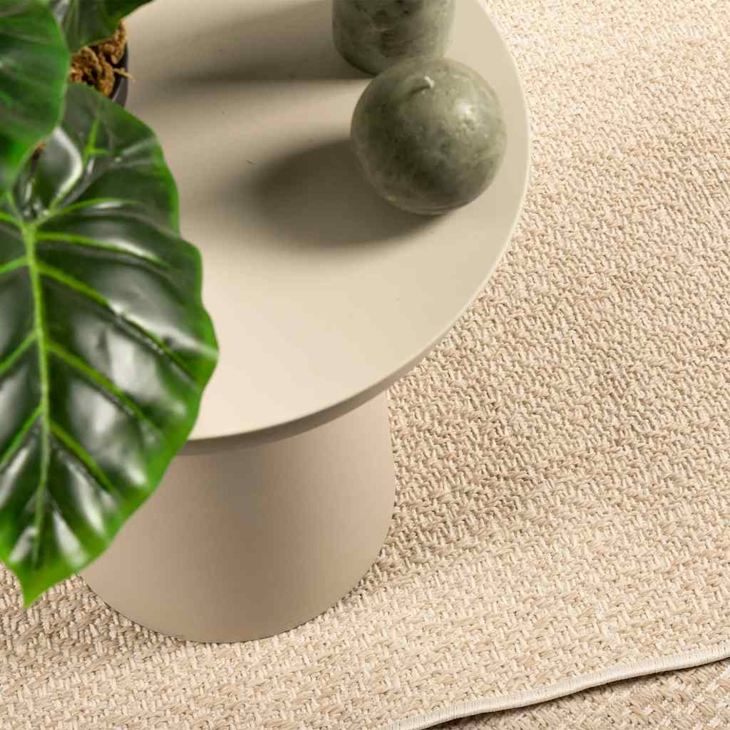 vidaXL Rug ZIZUR Beige 160x230 cm Jute Look Indoor and Outdoor