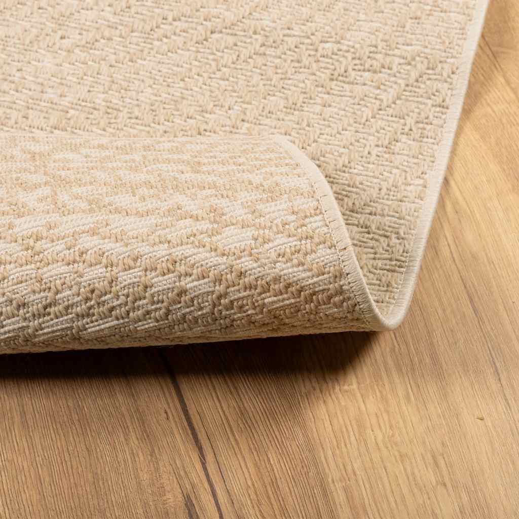 vidaXL Rug ZIZUR Beige 60x110 cm Jute Look Indoor and Outdoor