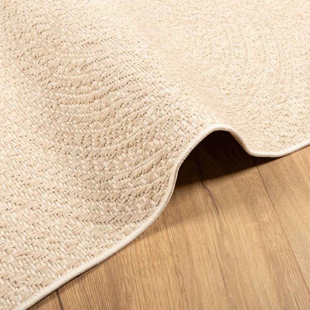 vidaXL Rug ZIZUR Beige 60x110 cm Jute Look Indoor and Outdoor