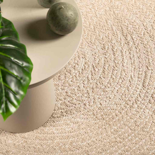 vidaXL Rug ZIZUR Beige 80x150 cm Jute Look Indoor and Outdoor