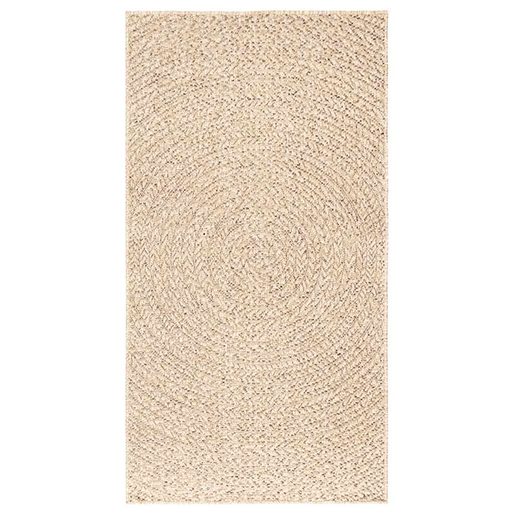 vidaXL Rug ZIZUR Beige 80x150 cm Jute Look Indoor and Outdoor