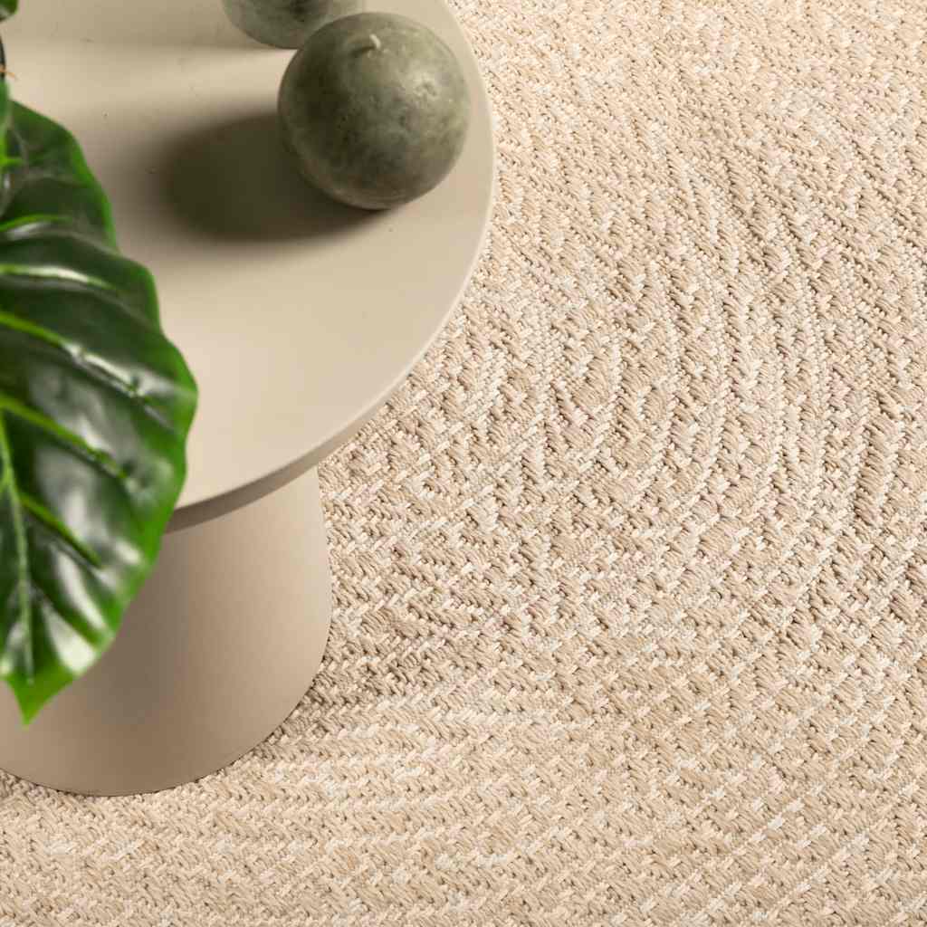 vidaXL Rug ZIZUR Beige 120x170 cm Jute Look Indoor and Outdoor