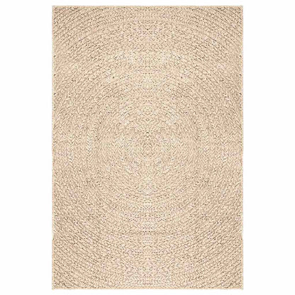 vidaXL Rug ZIZUR Beige 140x200 cm Jute Look Indoor and Outdoor