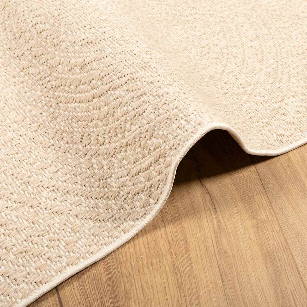 vidaXL Rug ZIZUR Beige 200x290 cm Jute Look Indoor and Outdoor