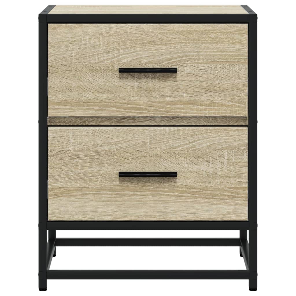 vidaXL Bedside Cabinet Sonoma Oak 40x31x50 cm Engineered Wood