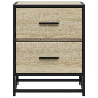 vidaXL Bedside Cabinet Sonoma Oak 40x31x50 cm Engineered Wood