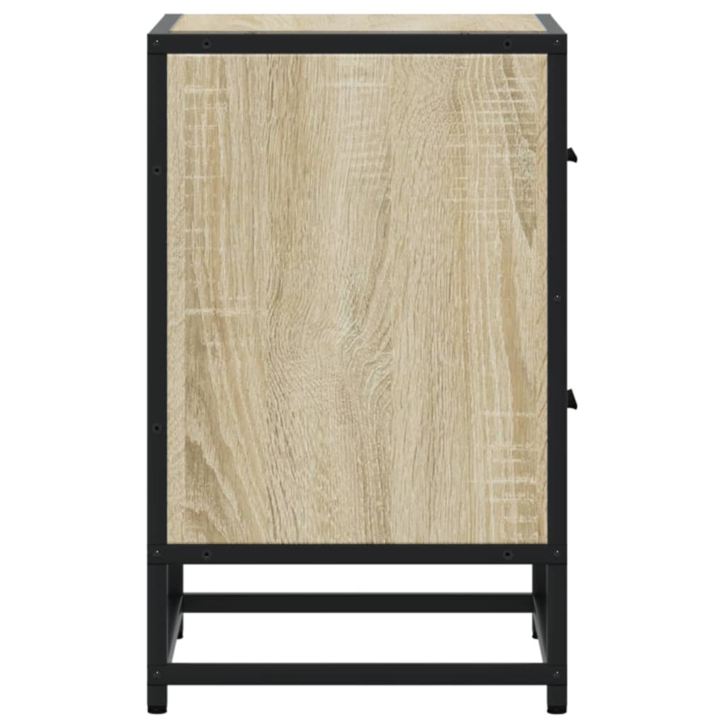 vidaXL Bedside Cabinet Sonoma Oak 40x31x50 cm Engineered Wood