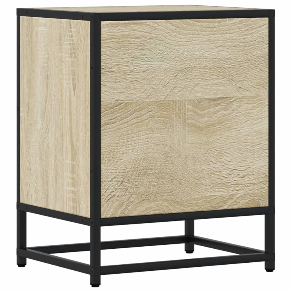 vidaXL Bedside Cabinet Sonoma Oak 40x31x50 cm Engineered Wood
