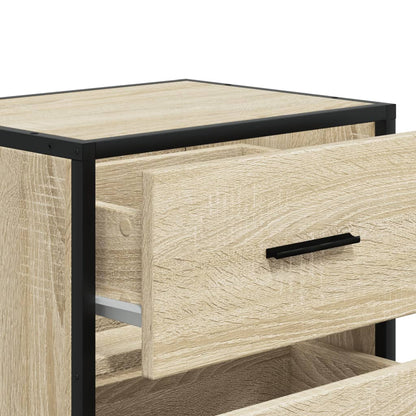 vidaXL Bedside Cabinet Sonoma Oak 40x31x50 cm Engineered Wood