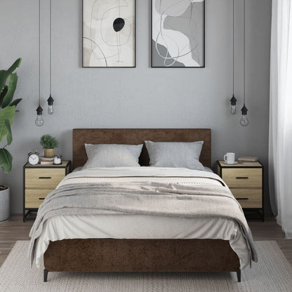 vidaXL Bedside Cabinets 2 pcs Sonoma Oak 40x31x50 cm Engineered Wood