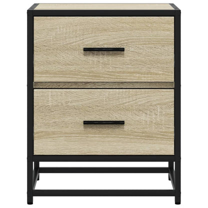 vidaXL Bedside Cabinets 2 pcs Sonoma Oak 40x31x50 cm Engineered Wood