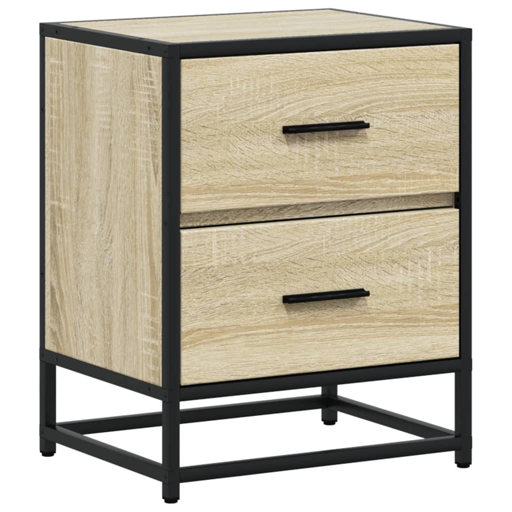 vidaXL Bedside Cabinets 2 pcs Sonoma Oak 40x31x50 cm Engineered Wood