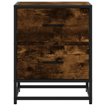 vidaXL Bedside Cabinets 2 pcs Smoked Oak 40x31x50 cm Engineered Wood