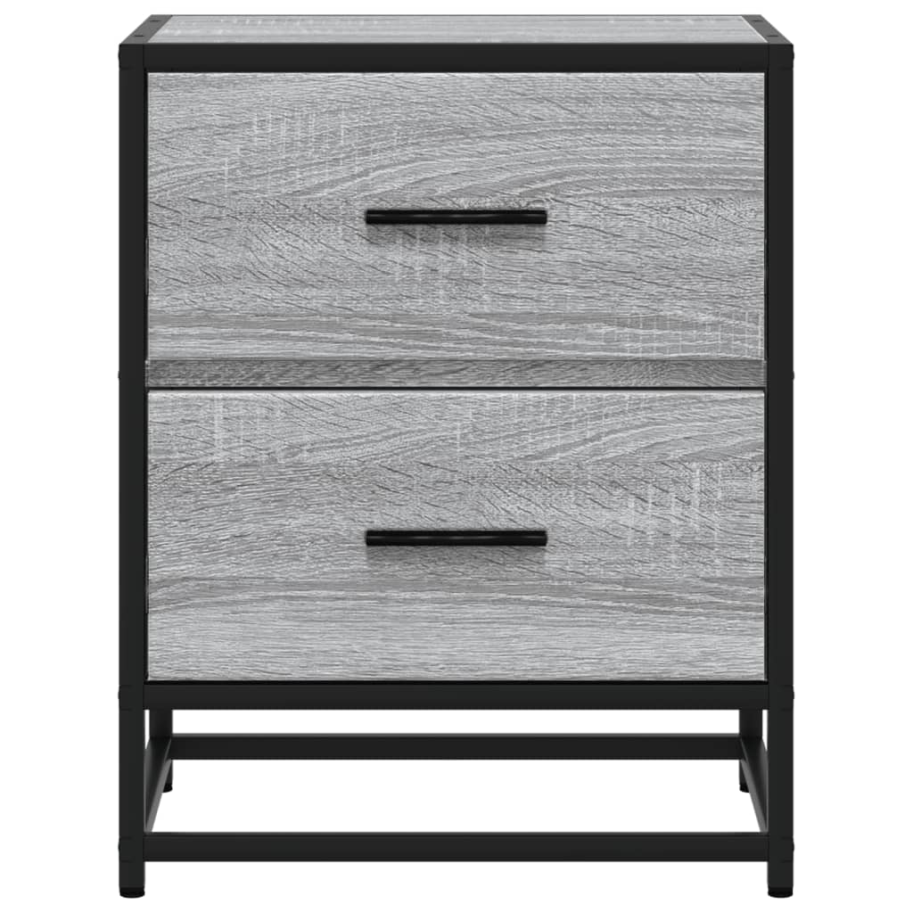 vidaXL Bedside Cabinets 2 pcs Grey Sonoma 40x31x50 cm Engineered Wood
