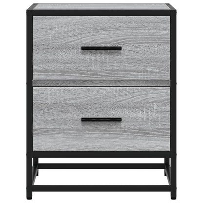 vidaXL Bedside Cabinets 2 pcs Grey Sonoma 40x31x50 cm Engineered Wood