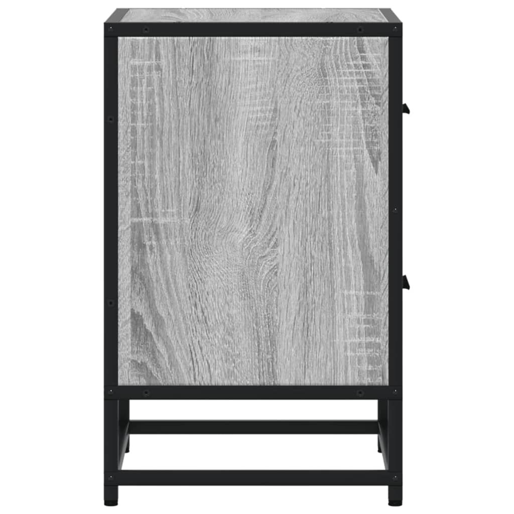 vidaXL Bedside Cabinets 2 pcs Grey Sonoma 40x31x50 cm Engineered Wood