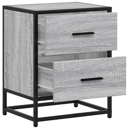 vidaXL Bedside Cabinets 2 pcs Grey Sonoma 40x31x50 cm Engineered Wood