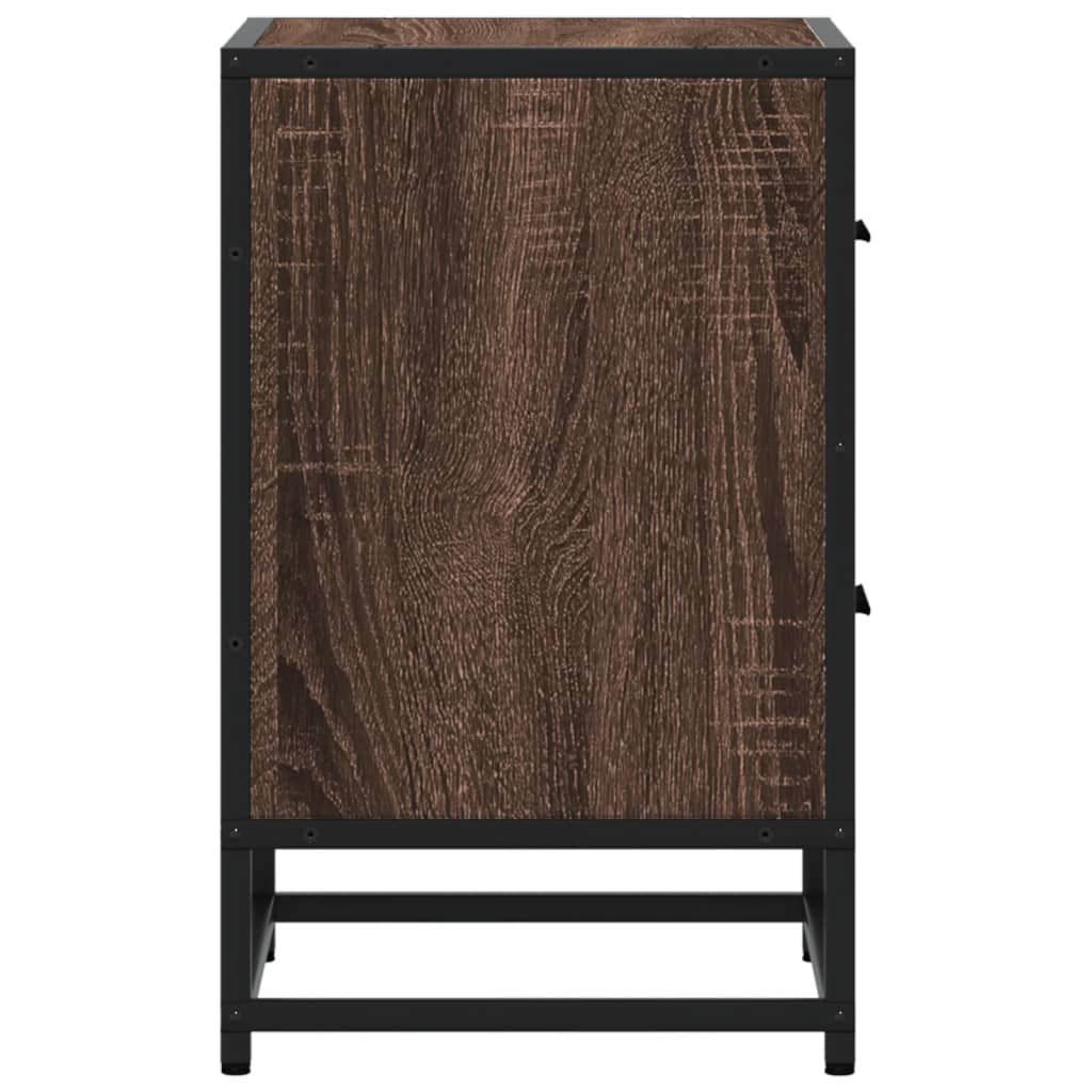 vidaXL Bedside Cabinets 2 pcs Brown Oak 40x31x50 cm Engineered Wood