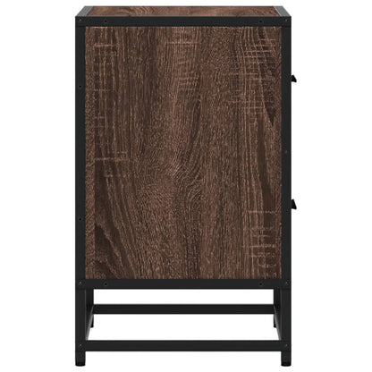 vidaXL Bedside Cabinets 2 pcs Brown Oak 40x31x50 cm Engineered Wood