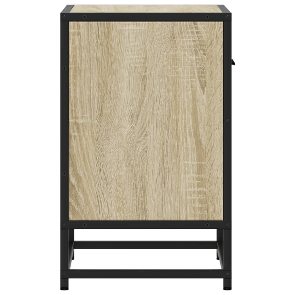 vidaXL Bedside Cabinet Sonoma Oak 40x31x50 cm Engineered Wood