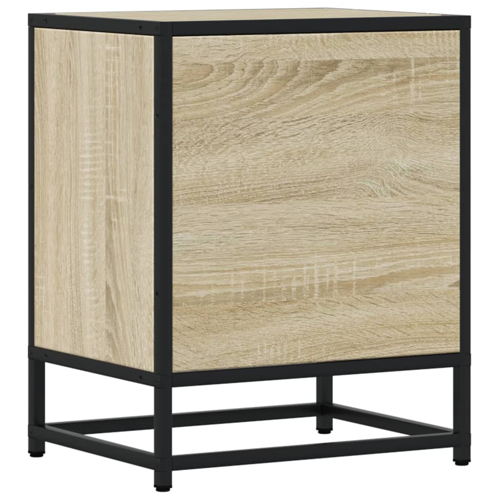 vidaXL Bedside Cabinet Sonoma Oak 40x31x50 cm Engineered Wood