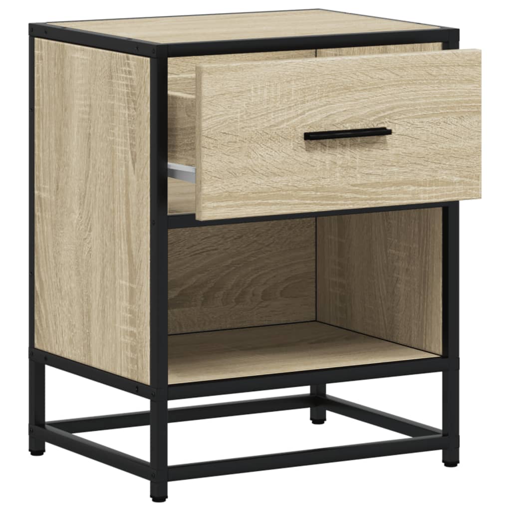 vidaXL Bedside Cabinets 2 pcs Sonoma Oak 40x31x50 cm Engineered Wood