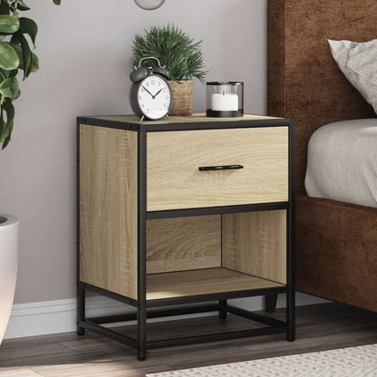 vidaXL Bedside Cabinets 2 pcs Sonoma Oak 40x31x50 cm Engineered Wood