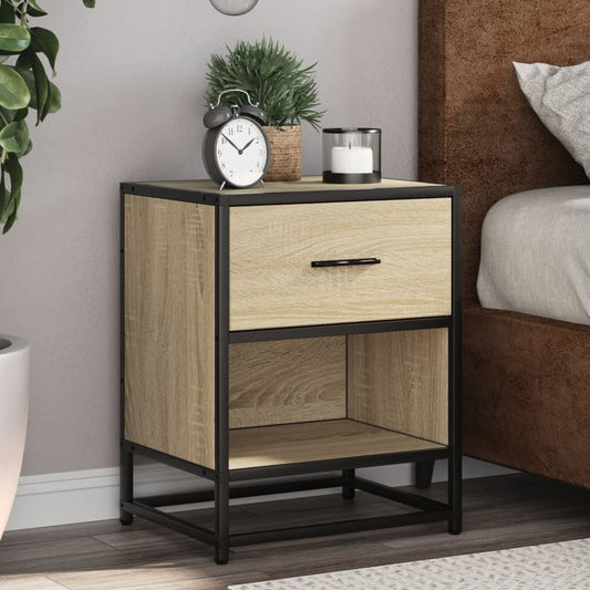 vidaXL Bedside Cabinets 2 pcs Sonoma Oak 40x31x50 cm Engineered Wood
