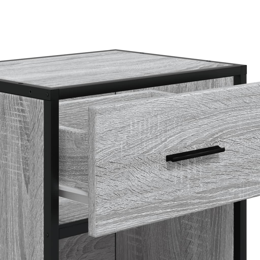 vidaXL Bedside Cabinets 2 pcs Grey Sonoma 40x31x50 cm Engineered Wood