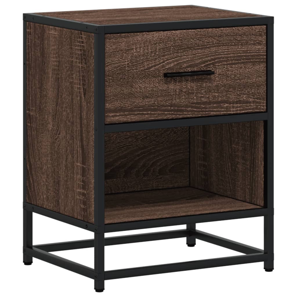 vidaXL Bedside Cabinets 2 pcs Brown Oak 40x31x50 cm Engineered Wood