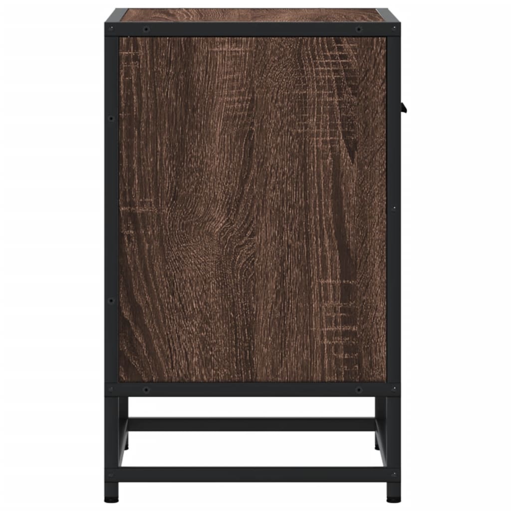 vidaXL Bedside Cabinets 2 pcs Brown Oak 40x31x50 cm Engineered Wood