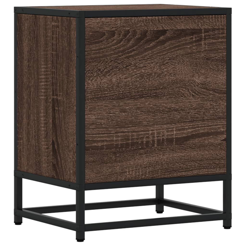 vidaXL Bedside Cabinets 2 pcs Brown Oak 40x31x50 cm Engineered Wood