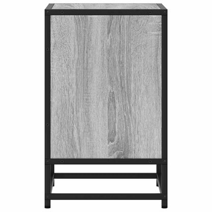 vidaXL Bedside Cabinets 2 pcs Grey Sonoma 40x31x50 cm Engineered Wood and Metal