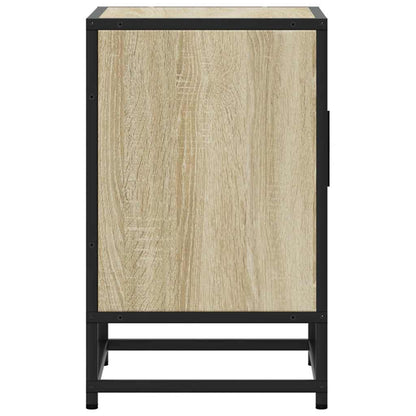 vidaXL Bedside Cabinets 2 pcs Sonoma Oak 40x31x50 cm Engineered Wood and Metal