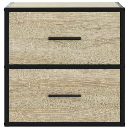 vidaXL Wall-mounted Bedside Cabinets 2 pcs Sonoma Oak 40x31x39.5 cm