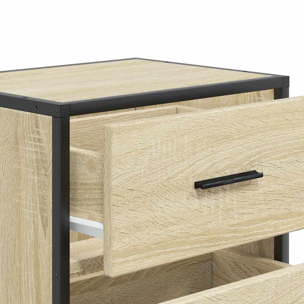 vidaXL Wall-mounted Bedside Cabinets 2 pcs Sonoma Oak 40x31x39.5 cm