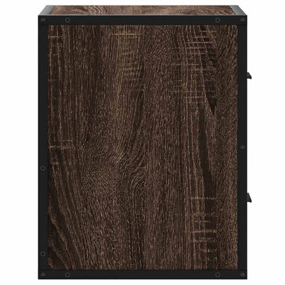 vidaXL Wall-mounted Bedside Cabinets 2 pcs Brown Oak 40x31x39.5 cm