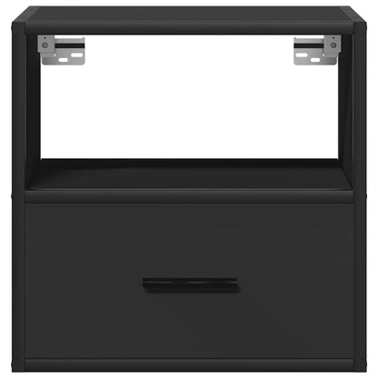 vidaXL Wall-mounted Bedside Cabinets 2 pcs Black 40x31x39.5 cm