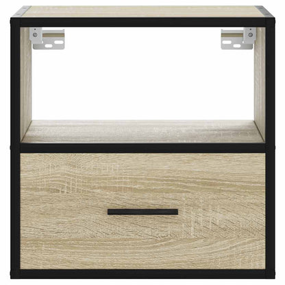 vidaXL Wall-mounted Bedside Cabinet Sonoma Oak 40x31x39.5 cm