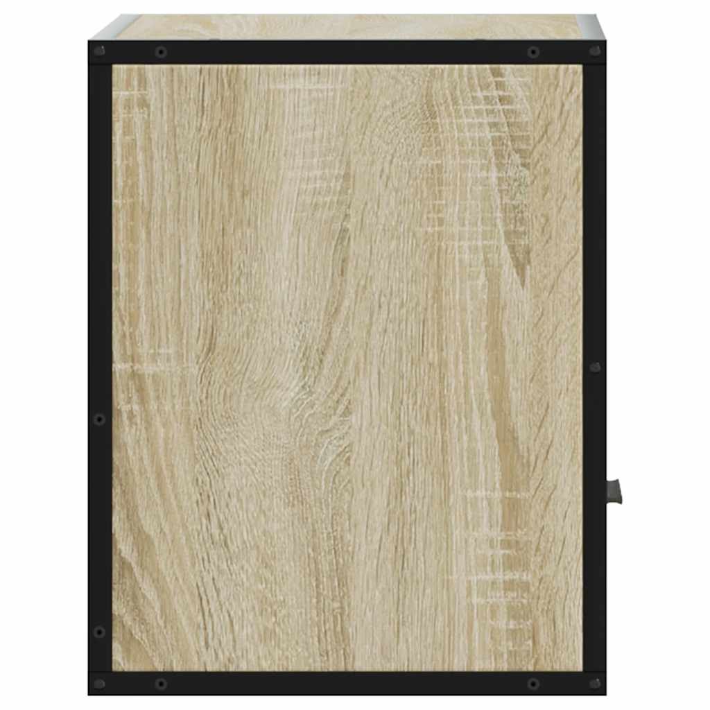 vidaXL Wall-mounted Bedside Cabinet Sonoma Oak 40x31x39.5 cm