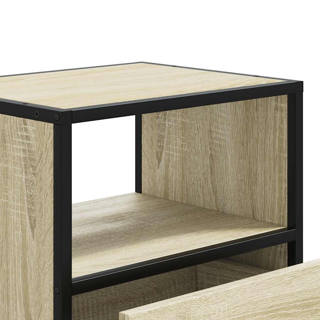 vidaXL Wall-mounted Bedside Cabinet Sonoma Oak 40x31x39.5 cm