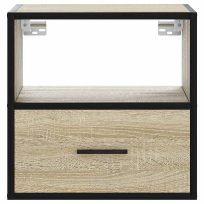 vidaXL Wall-mounted Bedside Cabinets 2 pcs Sonoma Oak 40x31x39.5 cm