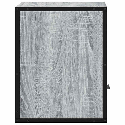 vidaXL Wall-mounted Bedside Cabinet Grey Sonoma 40x31x39.5 cm