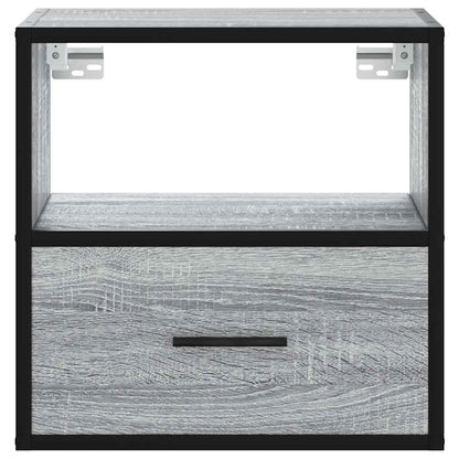 vidaXL Wall-mounted Bedside Cabinets 2 pcs Grey Sonoma 40x31x39.5 cm