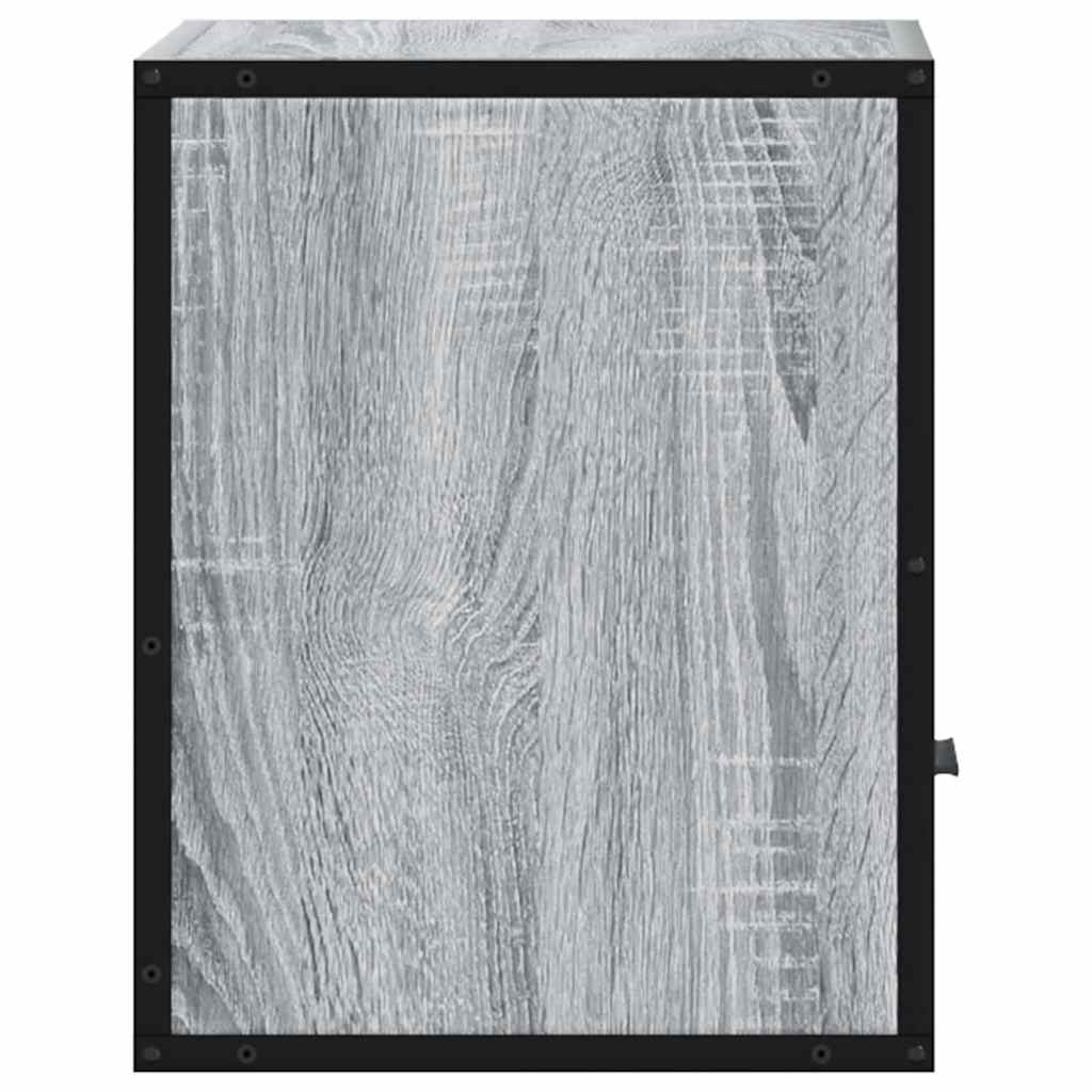 vidaXL Wall-mounted Bedside Cabinets 2 pcs Grey Sonoma 40x31x39.5 cm