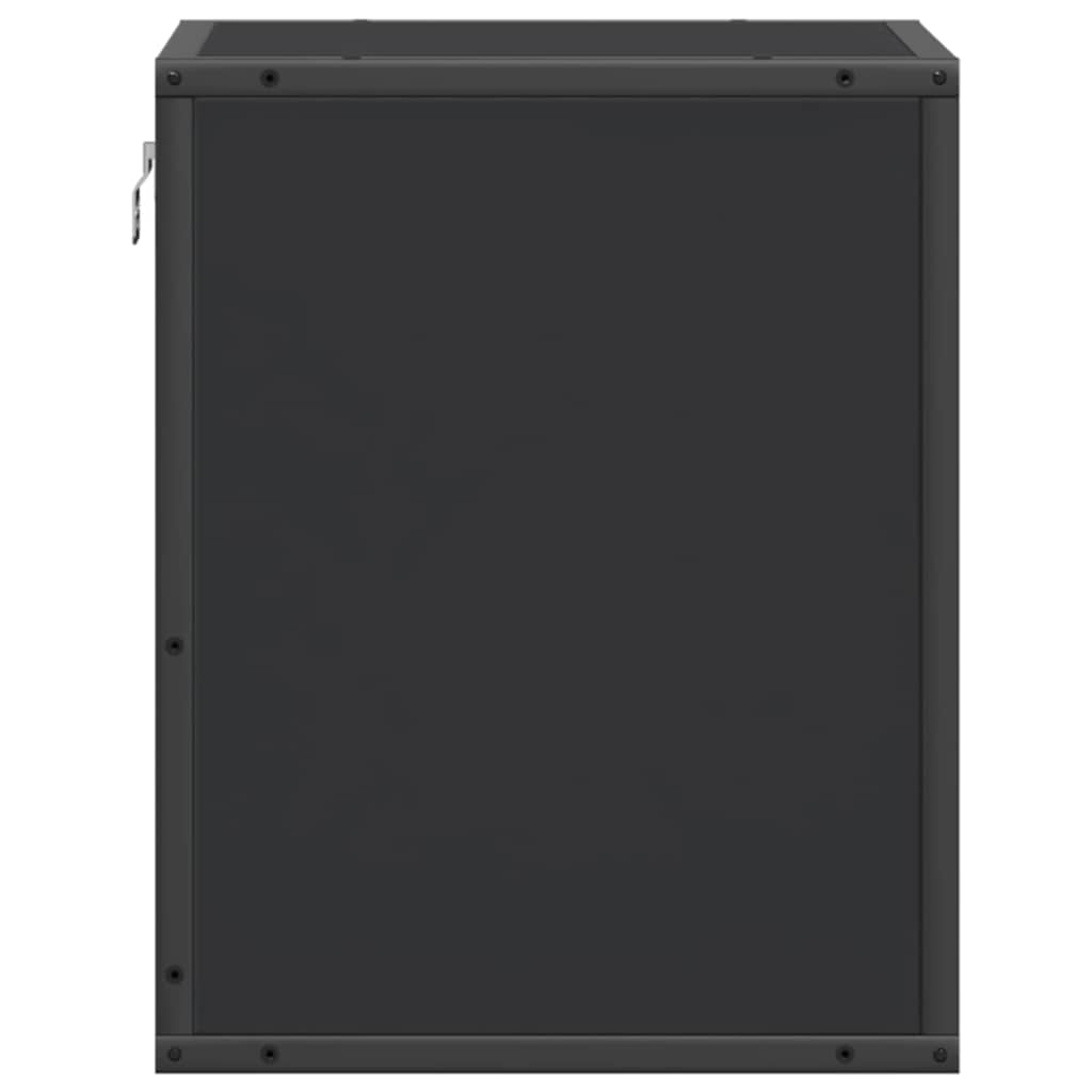 vidaXL Wall-mounted Bedside Cabinet Black 40x31x39.5 cm